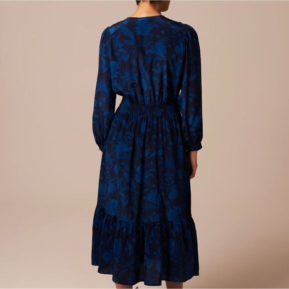 Tucker Juliette Dress Dutch Wallflower In Silk Stretch de Chine - Picture 3 of 3